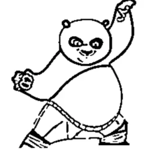 desenho do kung fu panda para colorir 9