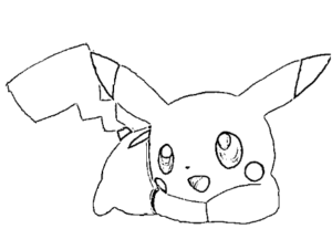 desenho do pikachu para colorir 10