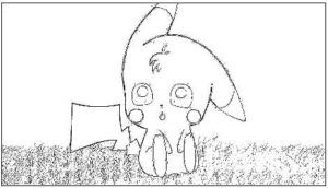 desenho do pikachu para colorir 2