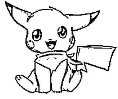 desenho do pikachu para colorir 9