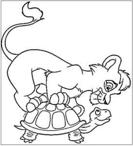 desenho do rei leão para colorir 11