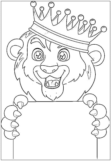 desenho do rei leão para colorir 3