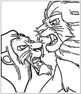 desenho do rei leão para colorir 8